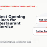 Best Opening Lines for Restaurant Service Conversations