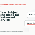 Clear Subject Line Ideas for Restaurant Service Conversations