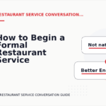 How to Begin a Formal Restaurant Service Conversation