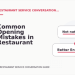 Common Opening Mistakes in Restaurant Service Conversations