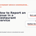 How to Report an Issue in a Restaurant Service Conversation