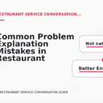 Common Problem Explanation Mistakes in Restaurant Service Conversation English